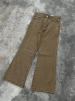 شلوار جین بوت کات نسکافه ای Zara - Image 5