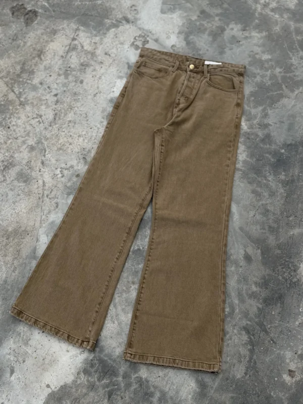 شلوار جین بوت کات نسکافه ای Zara - Image 5
