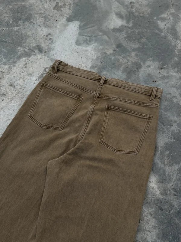 شلوار جین بوت کات نسکافه ای Zara - Image 7