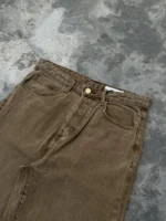 شلوار جین بوت کات نسکافه ای Zara - Image 6