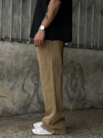 شلوار جین بوت کات نسکافه ای Zara - Image 3