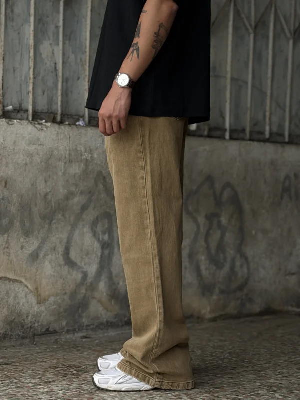 شلوار جین بوت کات نسکافه ای Zara - Image 3