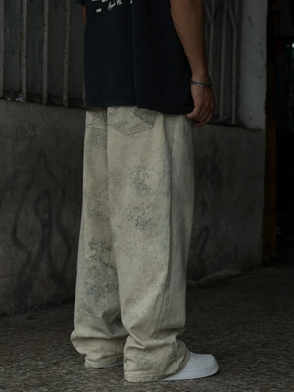 شلوار جین بگ کرم Zara - Image 3